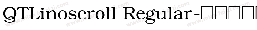 QTLinoscroll Regular字体转换